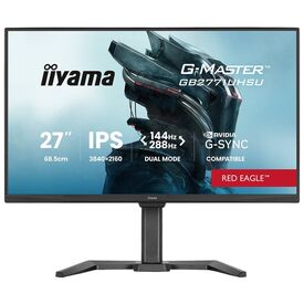 Black iiyama G-Master GB2771UHSU-B1 Red Eagle 27 inch dual-mode 4K gaming monitor with adjustable stand