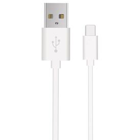 2GO 795925 white USB-A to USB-C cable, connector detail