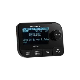 TELESTAR TOP CAR 1 5100001 Black DAB Plus Bluetooth Car Radio Adapter