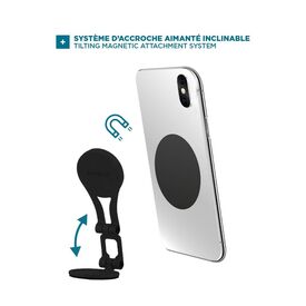 MOBILIS U.FIX 044031 Black Tilting Magnetic Dashboard and Computer Phone Mount