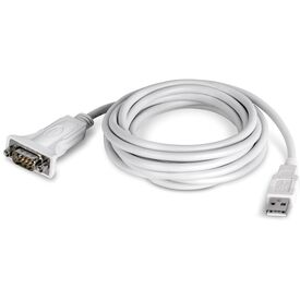 TRENDnet TU-S910 USB-A to RS-232 Serial Converter Cable, 3m, White
