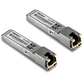 TRENDnet 1000BASE-T RJ45 Copper SFP Module 2-Pack