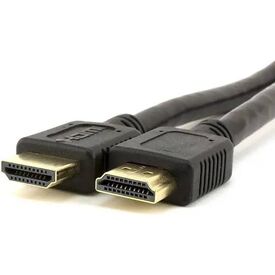 M-Cab HDMI014 1m Black HDMI Cable with Chrome-Finish Connectors