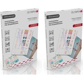 Olympia A3 Laminating Pouches 125 Micron, 50 Pack