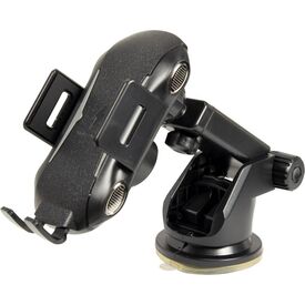 Inter-Tech MTH-100 88885534 Black Qi Car Charging Phone Holder