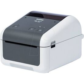 Brother TD-4215D label printer, angled front/right view; distributor image.
