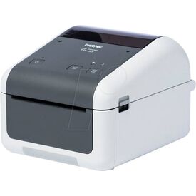 Brother TD-4425DN label printer, angled front and right-side view; distributor image