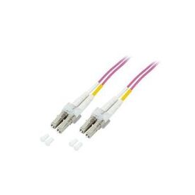 M-CAB Patch cable LC multi-mode (M) LC multi-mode (M) 3m / fibre optic 50 / 125 micron OM4 halogen-free violet, image 