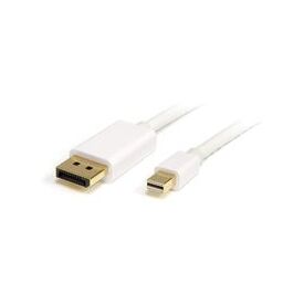 StarTech.com 2m White Mini DisplayPort to DisplayPort Adapter Cable - M/M (MDP2DPMM2MW), image 