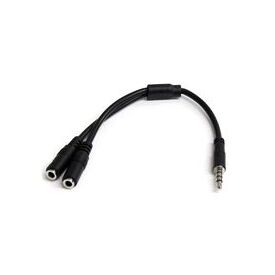 StarTech.com eadset adapter for headsets with separate headphone / microphone plugs - 3.5mm 4 position to 2x 3 position 3.5mm M/F, image 