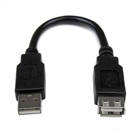 6in USB 2.0 Extension Adapter Cable A to A - M/F, image 