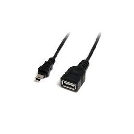 StarTech.com 30CM Mini USB 2.0 Cable - USB A to Mini B F/M, image 
