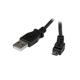 StarTech.com 1m Micro USB Cable - A to Up Angle Micro B, image 
