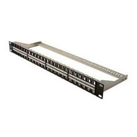 DIGITUS Professional DN-91424 Patch panel black, RAL 9005  1U  48ports, image 