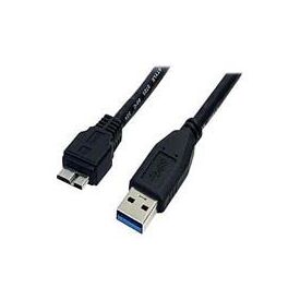 StarTech.com 0,5M Black SuperSpeed USB 3.0 Cable A to Micro B - M/M (USB3AUB50CMB), image 