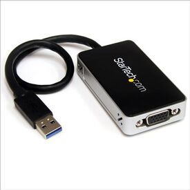 StarTech.com Slim USB3.0 to VGA External Video Card Multi Monitor Adapter, USB 3.0   D-Sub,  black, image 
