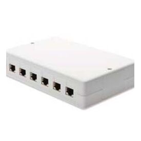 DIGITUS  Modular insert housing white, RAL 9010  6 ports, image 