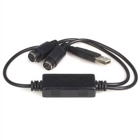 StarTech.com USB to PS/2 Adapter - Keyboard and Mouse (USBPS2PC), image 