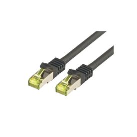 M-CAB Patch cable RJ-45 (M) RJ-45 (M) 3 m SFTP, PiMF CAT 7 halogen-free black, image 