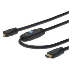 ASSMANN HDMI High Speed with Ethernet Video / audio / network cable HDMI 24 AWG 19 pin HDMI (M) 19 pin HDMI (M) 15m double shielded black, image 