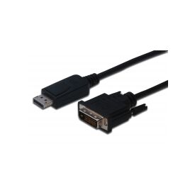 ASSMANN DisplayPort cable, (DisplayPort (M) DVI-D (M) 3m) ( DisplayPort 1.2 ) black (AK-340301-030-S), image 