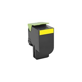 Lexmark 800H4 High Yield yellow original toner cartridge LCCP for Lexmark CX410de, CX410dte, CX410e, image 