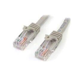 StarTech.com Snagless Cat 5e UTP Patch Cable 3m  UTP  CAT5e  moulded, snagless  grey, image 