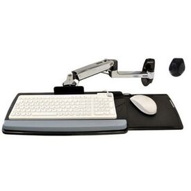 Ergotron LX Wall Mount Keyboard Arm - Keyboard/mouse arm mount tray - polished aluminium, image 