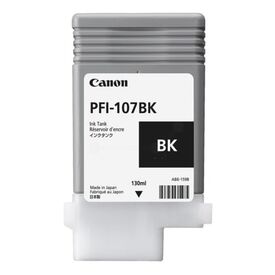 Canon PFI-107 BK 130 ml photo black original ink tank for imagePROGRAF iPF670, iPF680, iPF685, iPF770, iPF780, iPF785