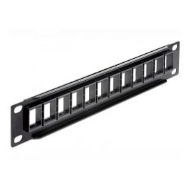 Delock 10″ Keystone Patch Panel 12 Port black