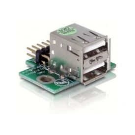 Delock USB Pinheader male  2x USB2.0 female - up