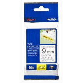Brother TZe S121 - Laminated extra strength adhesive tape - black on clear - Roll (0.9 cm x 8 m) - 1 roll(s), image 