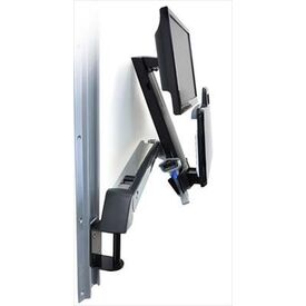 Ergotron StyleView Sit-Stand Combo Arm 45-266-026 Wall Monitor + Keyboard up to 24" Silver, image 