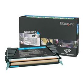 Lexmark - Toner cartridge - High Yield - 1 x cyan - 10000 pages - LRP / LCCP, image 