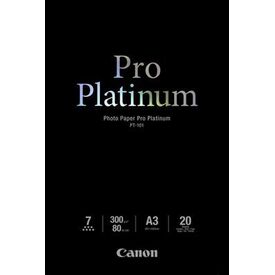 Canon Photo Paper Pro Platinum / A3 (297 x 420 mm) / 300 g/m² / 20 sheet(s) photo paper / for PIXMA Pro9000, Pro9500 | 2768B017, image 