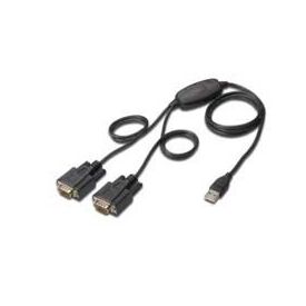 DIGITUS DA-70158, Serial adapter, USB  RS-232 x 2, image 