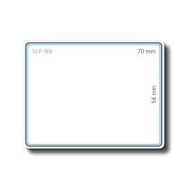 Seiko Instruments SLP-NB Name badge labels blue border 54 x 70 mm 160 label(s) ( 1 roll(s) x 160 ) for Smart Label Printer 420, 430, image 