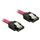 Delock Cable SATA male straight 70cm red metal 82678