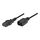 Manhattan Power cable IEC 60320 C14 to IEC 60320 301152 Manhattan Power cable IEC 60320 C14 to IEC 60320 301152