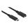 DeLOCK USB-C extension cable M-F 1m black 85533 DeLOCK USB-C extension cable M-F 1m black 85533