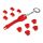 LogiLink LAN port blocker transparent red (pack of MP0042