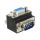DeLOCK Serial adapter DB9 (F) to DB-9 (M) 270° 65595 DeLOCK Serial adapter DB9 (F) to DB-9 (M) 270° 65595