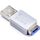 SmartKeeper Essential Lockable Flash Drive grey blue 32GB, USB-A 2.0 OM03DB