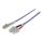 Intellinet Fibre Optic Patch Cable, OM4, LC/SC, 1m, Viol | 751049