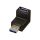 Lindy USB 3.0 90 Degree Down Type A Male to A Female Righ | 71260 Lindy USB 3.0 90 Degree Down Type A Male to A Female Righ | 71260
