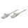 Intellinet Network Patch Cable, Cat6A, 0.25m, Grey, Copp | 736992 Intellinet Network Patch Cable, Cat6A, 0.25m, Grey, Copp | 736992