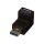 Lindy USB 3.0 90 Degree Up Type A Male to Female Right An | 71261 Lindy USB 3.0 90 Degree Up Type A Male to Female Right An | 71261