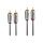 Lindy Cromo Line - Audio cable - RCA male to RCA male - 2 | 35346 Lindy Cromo Line - Audio cable - RCA male to RCA male - 2 | 35346