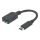 Manhattan USB-C to USB-A Cable, 15cm, Male to Female, Bl | 355285 Manhattan USB-C to USB-A Cable, 15cm, Male to Female, Bl | 355285