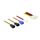 DeLOCK Molex 4 pin > 4 x 2 pin fan (12 V / 7 V / 5 V) - F | 85516